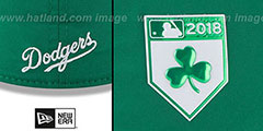 Dodgers 2018 ST PATRICKS DAY FLEX Hat by New Era - 4th View