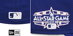 Dodgers 2022 ALL STAR GAME PINK-BOTTOM Fitted Hat by New Era - 4th View