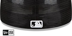 Dodgers BATTING PRACTICE TRUCKER Black-White Fitted Hat by New Era - 4th View