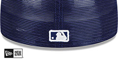 Dodgers BATTING PRACTICE TRUCKER Royal Fitted Hat by New Era - 4th View