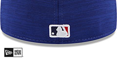 Dodgers 2023 CLUBHOUSE Heather Royal Fitted Hat by New Era - 4th View