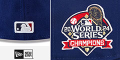 Dodgers 2024 WORLD SERIES CHAMPIONS GAME Fitted Hat by New Era - 4th View