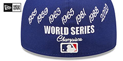 Dodgers CROWN CHAMPS Royal Fitted Hat by New Era - 4th View