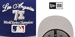 Dodgers LETTERMAN SIDE-PATCH Fitted Hat by New Era - 4th View