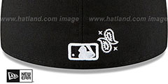 Dodgers PAISLEY ELEMENTS Black Fitted Hat by New Era - 4th View