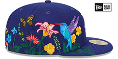 Dodgers SIDE-BLOOM Royal Fitted Hat by New Era - 4th View