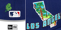 Dodgers STATEVIEW Royal Fitted Hat by New Era - 4th View