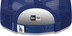 Dodgers TEAM-BASIC TRUCKER SNAPBACK Royal Hat by New Era - 4th View