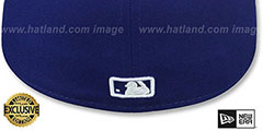 Dodgers TROPICAL BLOOM FLORAL-BOTTOM Royal Fitted Hat by New Era - 4th View