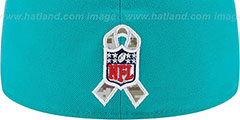 Dolphins 2014 SALUTE-TO-SERVICE Aqua-Desert Fitted Hat by New Era - 4th View