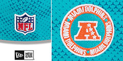 Dolphins 2024 NFL SIDELINE Aqua Fitted Hat by New Era - 4th View