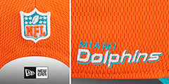 Dolphins DASHMARK SIDELINE SNAPBACK Orange-Aqua Hat by New Era - 4th View