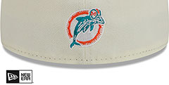 Dolphins NFL LIGATURE White-Aqua Fitted Hat by New Era - 4th View