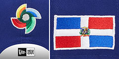 Dominican Republic 2023 WBC GAME STRAPBACK Royal-Red Hat by New Era - 4th View