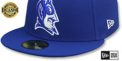 Duke NCAA ALTERNATE TEAM-BASIC Royal Fitted Hat by New Era - 4th View