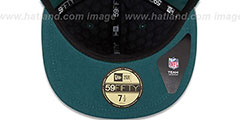 Eagles 2014 NFL DRAFT Green Fitted Hat by New Era - 4th View