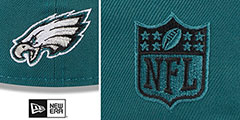 Eagles 2023 NFL DRAFT Green Fitted Hat by New Era - 4th View