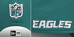 Eagles DASHMARK SIDELINE SNAPBACK Green-Black Hat by New Era - 4th View