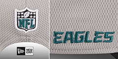 Eagles DASHMARK SIDELINE SNAPBACK Grey-Black Hat by New Era - 4th View