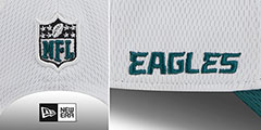 Eagles DASHMARK SIDELINE SNAPBACK White-Green Hat by New Era - 4th View