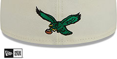 Eagles NFL LIGATURE White-Kelly Fitted Hat by New Era - 4th View