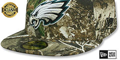 Eagles NFL TEAM-BASIC Realtree Camo Fitted Hat by New Era - 4th View