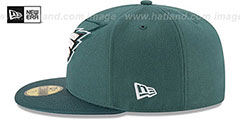 Eagles STADIUM SHADOW Green Fitted Hat by New Era - 4th View