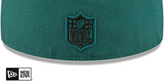 Eagles TRIPLE THREAT IDENTITY Green Fitted Hat by New Era - 4th View