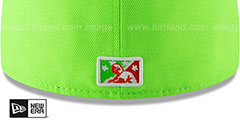 Emeralds COPA White-Lime-Gold Fitted Hat by New Era - 4th View