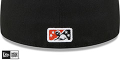 Empire 66ers MILB MARVEL DEFENDERS White-Black-Orange Fitted Hat by New Era - 4th View