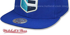 Europe WORLD CUP HOCKEY SNAPBACK Royal Hat by Mitchell and Ness - 4th View