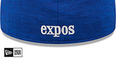 Expos 2024 COOPERSTOWN CLUBHOUSE Heather Royal Fitted Hat by New Era - 4th View