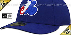 Expos LOW-CROWN 1969-2004 COOPERSTOWN Fitted Hat by New Era - 4th View