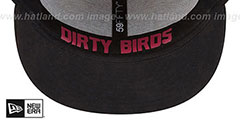 Falcons 2018 ONSTAGE Grey-Black Fitted Hat by New Era - 4th View