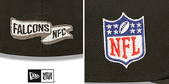 Falcons 2022 NFL THROWBACK SIDELINE Black Fitted Hat by New Era - 4th View