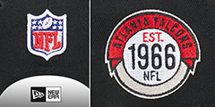 Falcons HISTORIC SIDELINE SNAPBACK Black Hat by New Era - 4th View