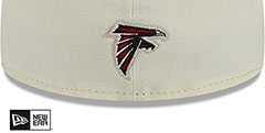 Falcons NFL LIGATURE White-Red Fitted Hat by New Era - 4th View