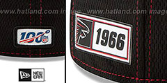 Falcons ONFIELD SIDELINE ROAD Black Fitted Hat by New Era - 4th View