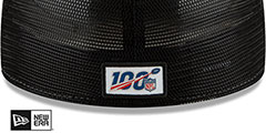 Falcons SIDELINE 100 TRUCKER White-Black Fitted Hat by New Era - 4th View