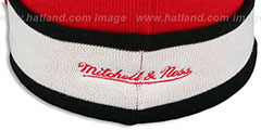 Falcons THE-BUTTON Knit Beanie Hat by Michell and Ness - 4th View