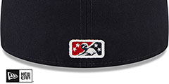 Fisher Cats MILB MARVEL DEFENDERS Navy-Red Fitted Hat by New Era - 4th View