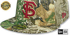 Florida State NCAA TEAM-BASIC Realtree Camo Fitted Hat by New Era - 4th View