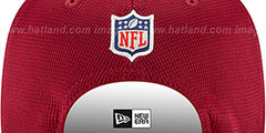 Football Team 2021 NFL SIDELINE HOME SNAPBACK Burgundy Hat by New Era - 4th View