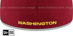 Football Team NFL TEAM-BASIC Burgundy Fitted Hat by New Era - 4th View