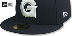 Georgetown NCAA TEAM-BASIC Navy Fitted Hat by New Era - 4th View