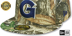 Georgetown NCAA TEAM-BASIC Realtree Camo Fitted Hat by New Era - 4th View