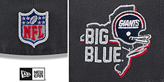 Giants 2024 ONSTAGE NFL DRAFT Grey Fitted Hat by New Era - 4th View