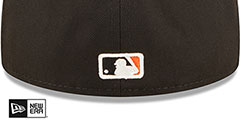 Giants FLORAL WATERCOLORS Black Fitted Hat by New Era - 4th View