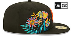 Giants GROOVY Black Fitted Hat by New Era - 4th View