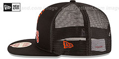 Giants HERITAGE FOAM FRONT TRUCKER SNAPBACK Black Hat by New Era - 4th View